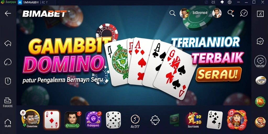 Screenshot gameplay BIMABET yang menampilkan suasana permainan Domino yang seru.