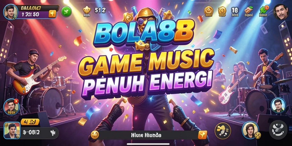 Tampilan gameplay BOLA88 yang menarik dengan berbagai musik.