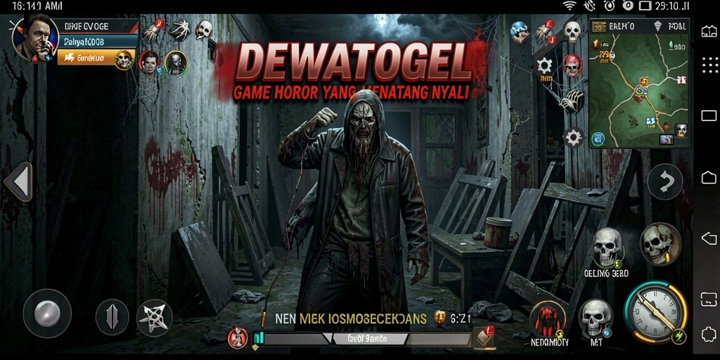 Tampilan menyeramkan dari gameplay <strong>DEWATOGEL</strong> menyajikan suasana yang mencekam.