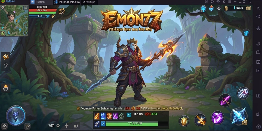 Gameplay dinamis dan menegangkan dalam EMON77.