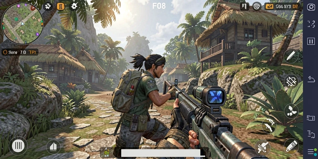 Screenshot FO8 menampilkan aksi intens dalam pertempuran TPS.