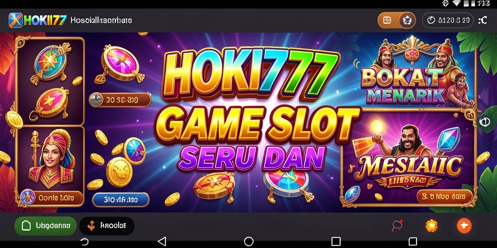 Screenshot gameplay HOKI777 yang menampilkan pengalaman slot yang seru.