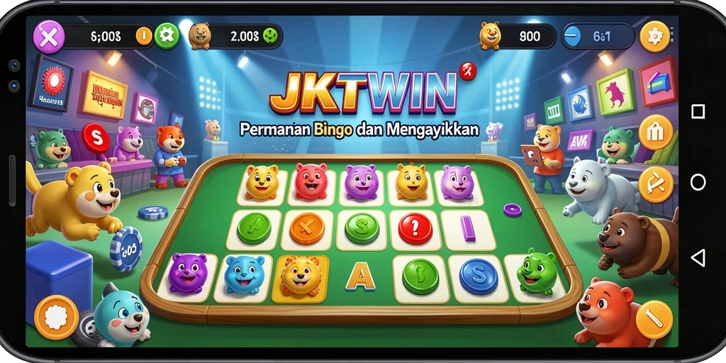 Screenshot gameplay JKTWIN menampilkan suasana permainan Bingo yang menarik.