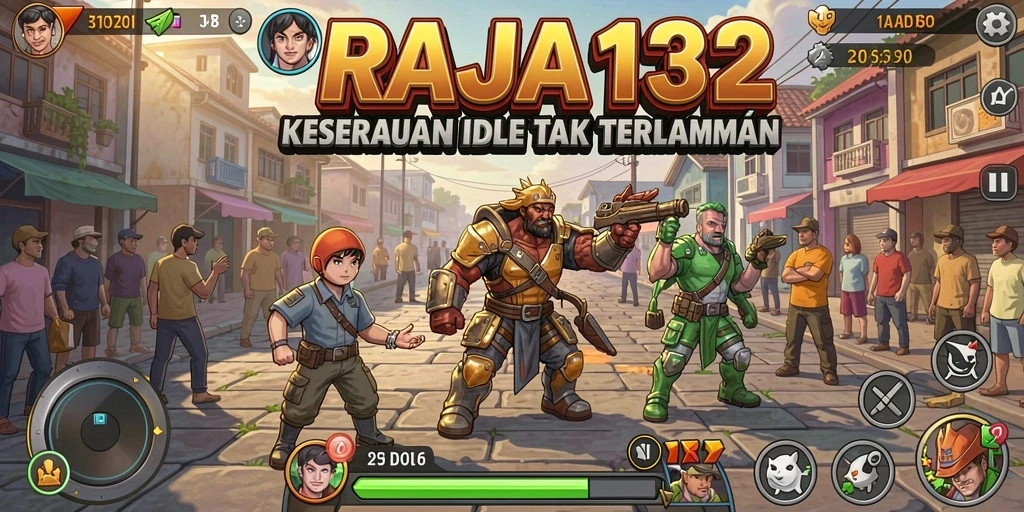 Screenshot menunjukkan karakter dan aktivitas menarik dalam gameplay Idle.