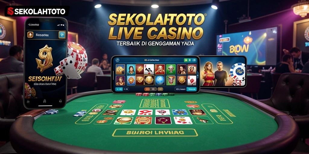Tampilan gameplay Live Casino yang mengesankan di SEKOLAHTOTO.